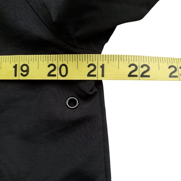 Lands End Boys Girls Half Zip Rain Jacket PouchZip Pocket Outerwear Black Sz 6-8 - Picture 13 of 16